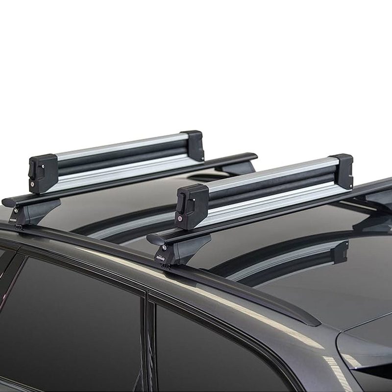 32.2" Ski Rack Snowboard Carriers Top Holder Roof Rack Lockable
