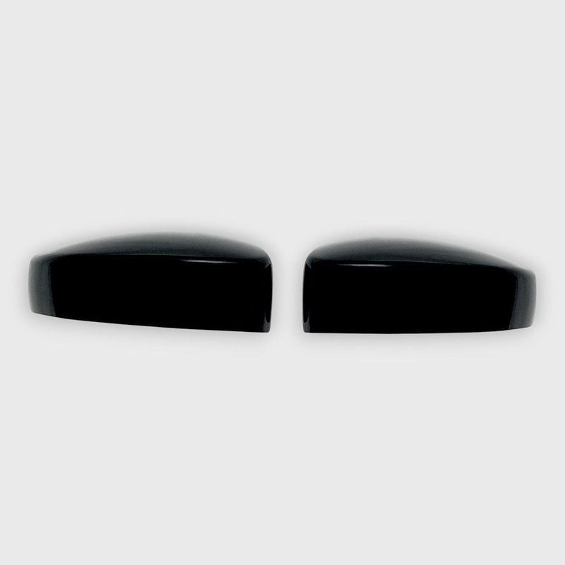 2017-2025 Jeep Compass Mirror Cover Caps Gloss Black 2Pcs ABS Plastic