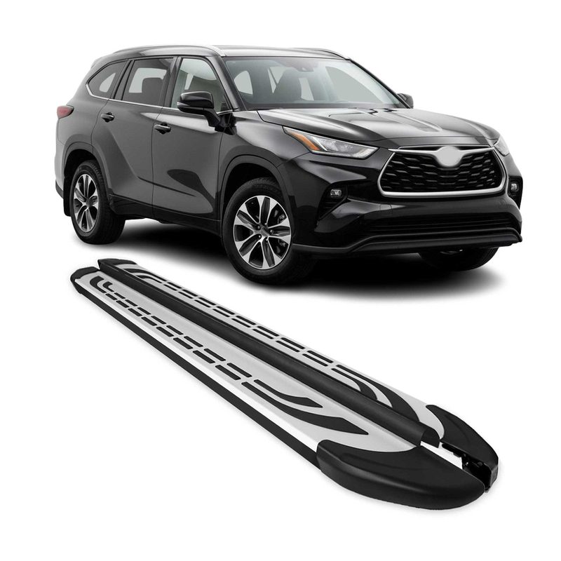 2020-2026 Toyota Highlander Nerf Bar Side Step Running Boards Alu 2x