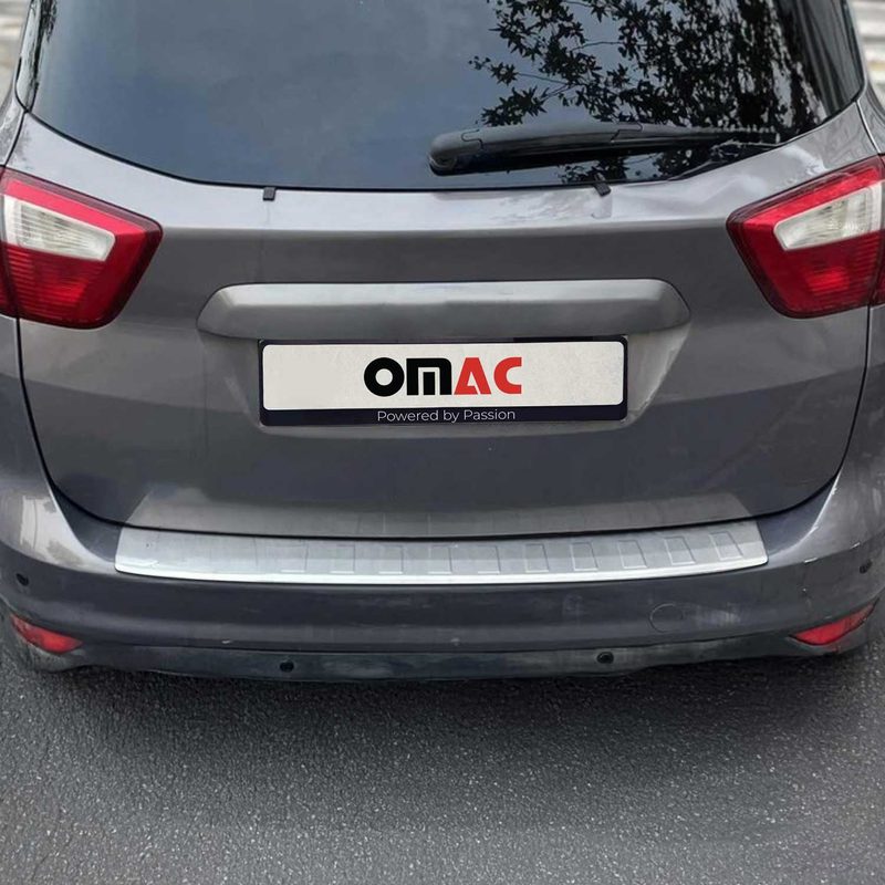 2013-2017 Ford C-Max Rear Bumper Guard Stainless Steel Brushed
