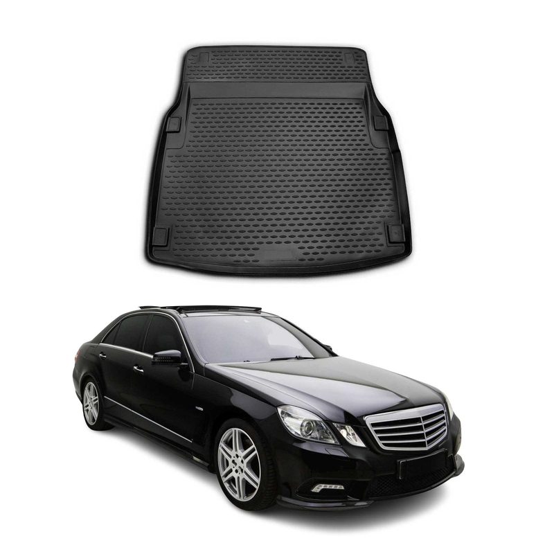 2010-2016 Mercedes E Class W212 Sedan Elegance Cargo Liner Trunk Mat All Weather Black