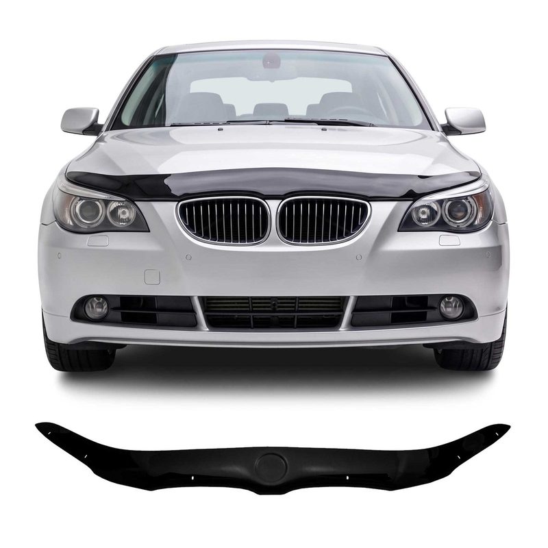 2004-2010 BMW 5 Series E60 E61 Sedan Touring Front Bug Shield Hood Deflector 1 Pc Smoke