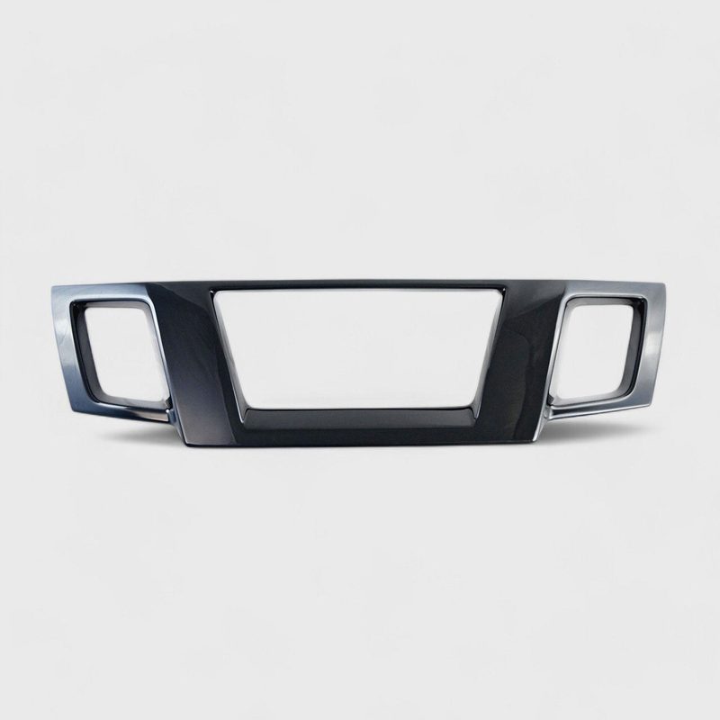 2014-2021 Nissan Frontier Grille Overlay Gloss Black 1Pcs ABS Plastic