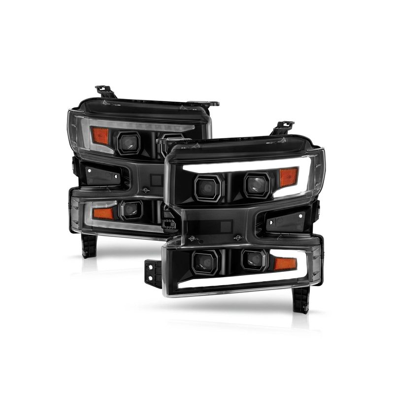 Anzo Black Sequential Signal DRL Projector Headlights 111566