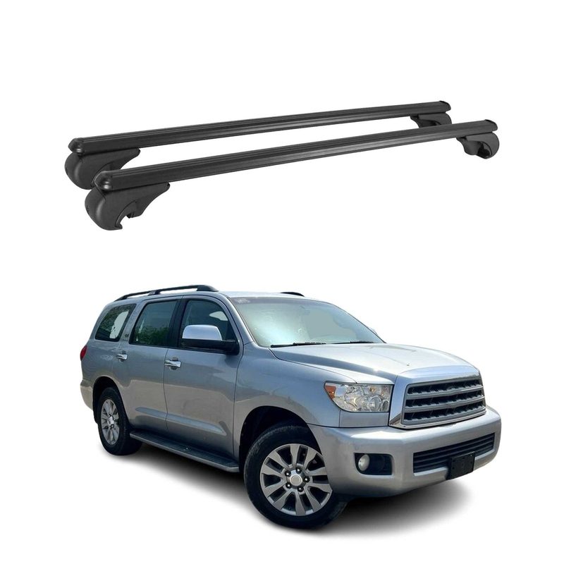2008-2018 Toyota Sequoia Roof Rack Cross Bars Black