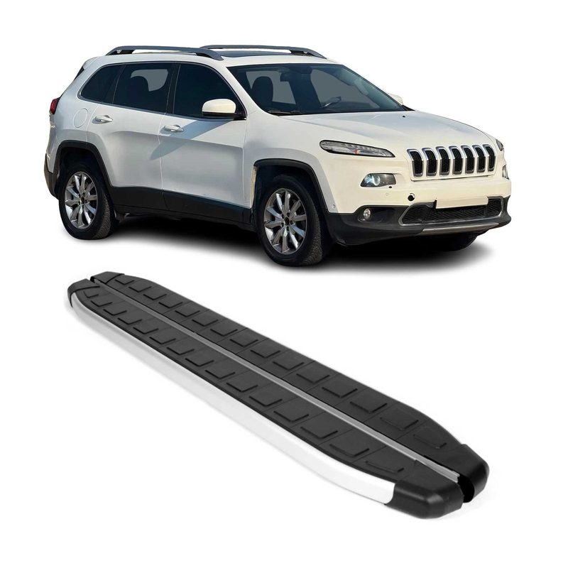 2014-2023 Jeep Cherokee Nerf Bar Side Step Running Boards Alu 2x