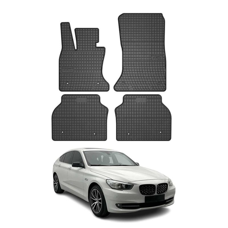 2010-2017 BMW 5 Series GT F07 Floor Mats Liners Full Set All Weather Rubber Black