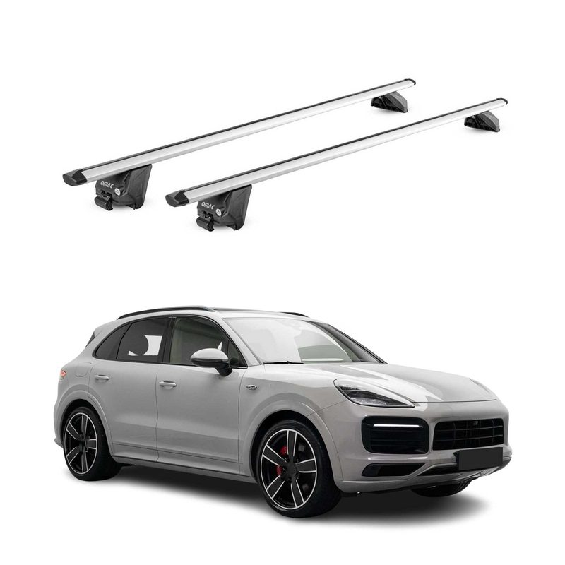2019-2026 Porsche Cayenne Roof Rack Cross Bars Silver