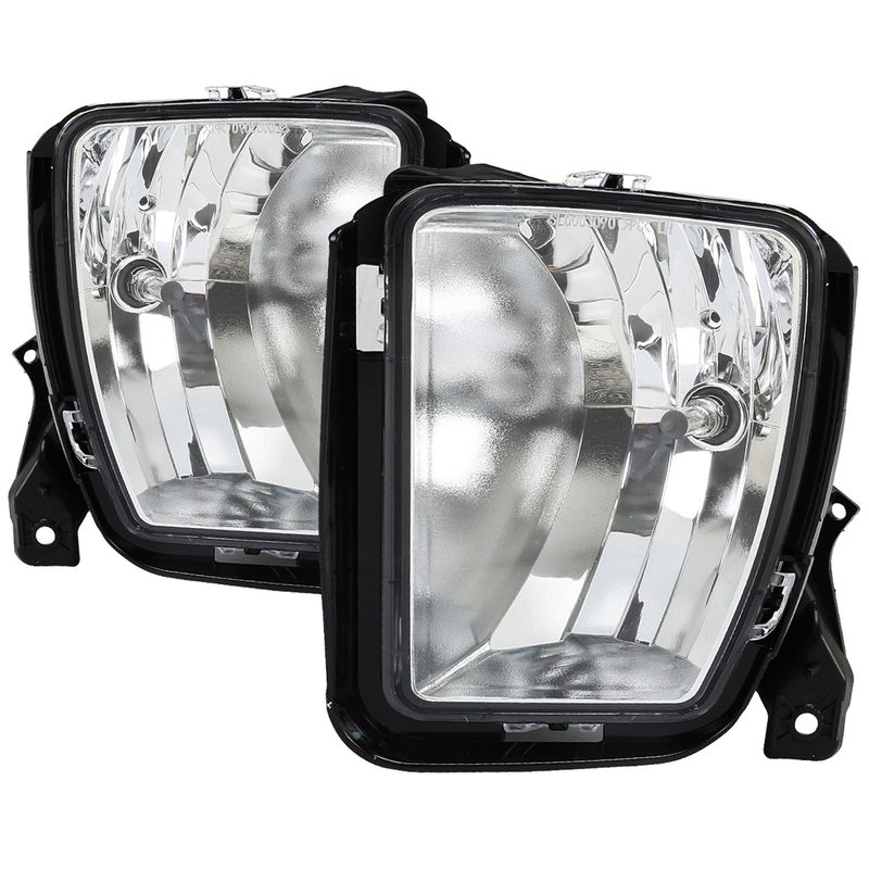 2013-2018 Dodge RAM 1500 9006 Fog Lights Kit Chrome Housing/Clear Lens