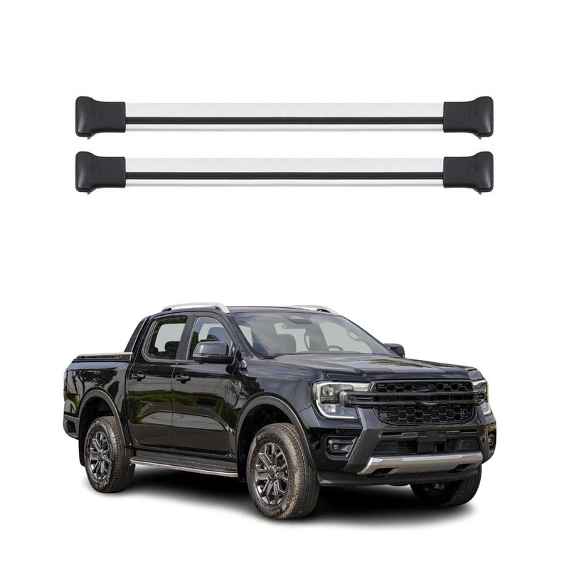 2024 Ford Ranger Roof Rack Cross Bars Silver
