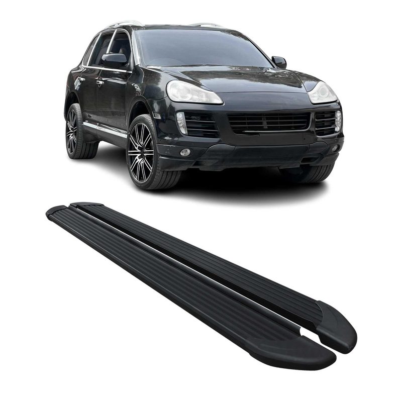 2010-2017 VW Touareg Running Boards Side Steps Black
