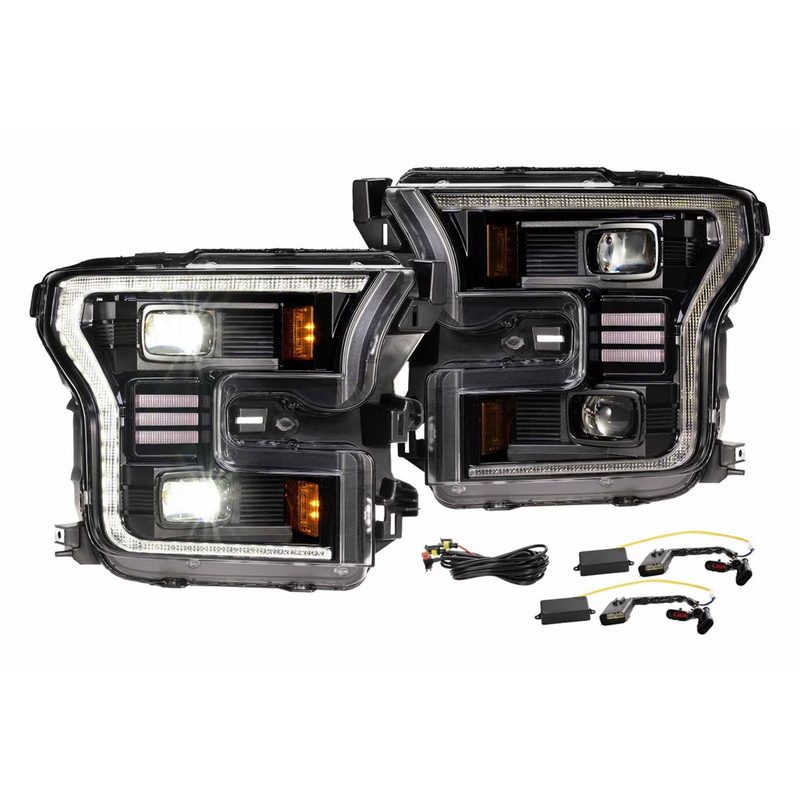 Morimoto XB Black DRL Hybrid LED Headlights LF550.2