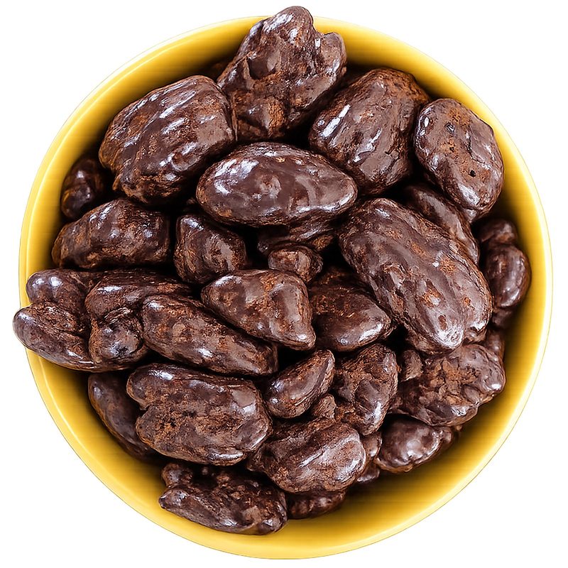Nuez Pecana Cubierta Con Chocolate Sin Azúcar