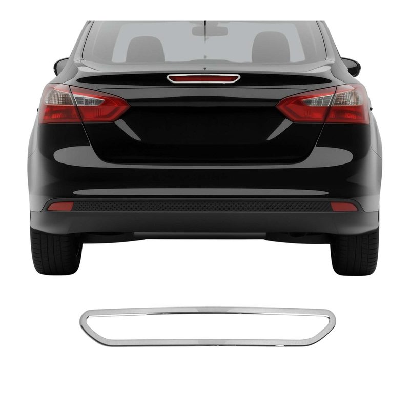 2012-2018 Ford Focus Trunk Tail Light Trim Frame Stainless Steel Silver 1Pc