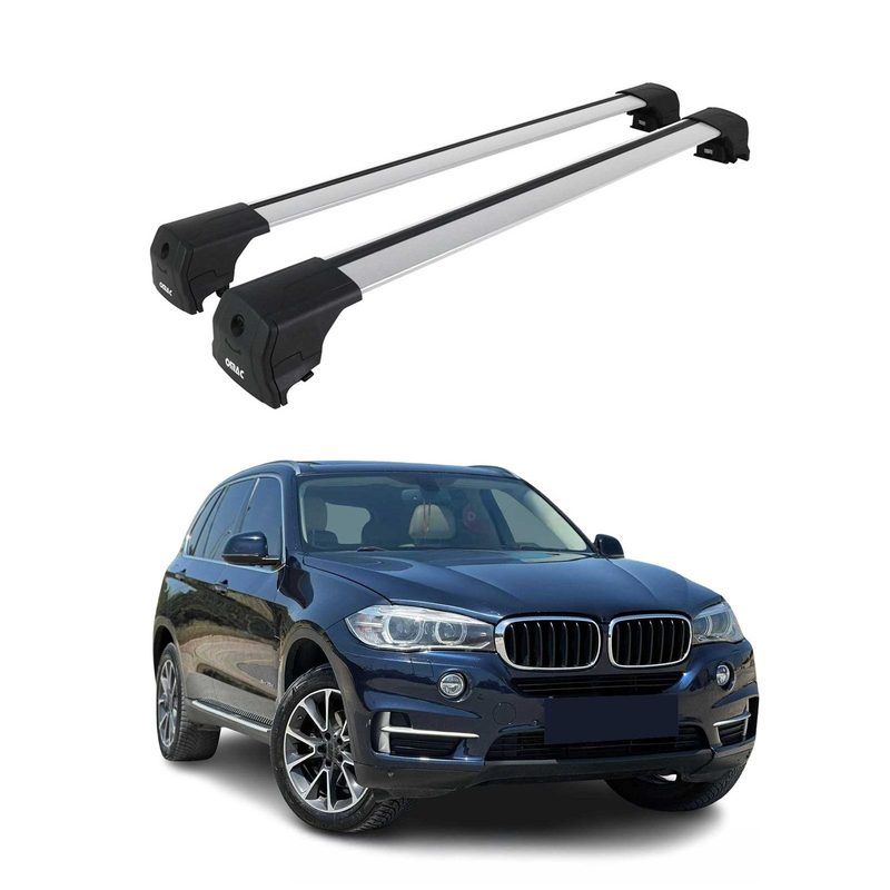 2014-2018 BMW X5 F15 F85 Roof Rack Cross Bars Silver