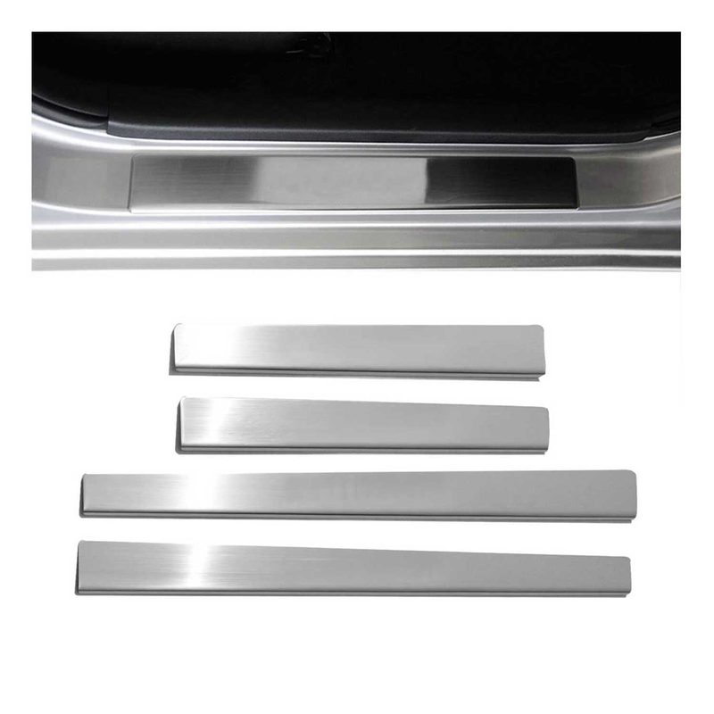 2004-2010 BMW X3 Door Sill Scuff Plate Scratch Protector Stainless Steel Chrome 4Pcs