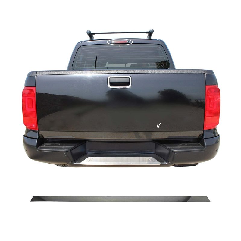 2010-2020 VW Amarok Rear Trunk Molding Trim Stainless Steel Dark 1Pc