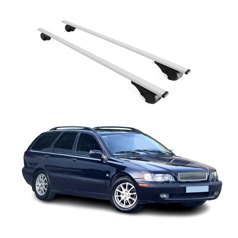 1999-2004 Volvo V40 Roof Rack Cross Bars Silver