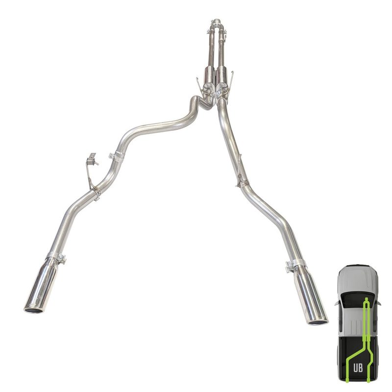RAM, 2009-2018, 5.7L HD, Clamp/On - MPI Exhaust Cat-Back Dual Exhaust Kits