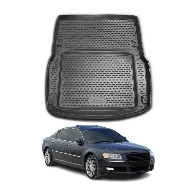 2002-2010 Audi A8 D3 4E Sedan OMAC Cargo Mats Liner Black