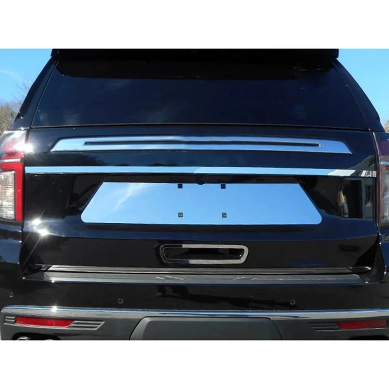 2021-2025 Chevrolet Tahoe Trunk Accent Trim 1Pc Stainless Steel Silver