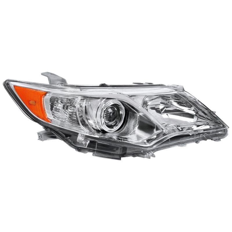 2012-2014 Toyota Camry Headlights Amber Reflectors Passenger Side Chrome