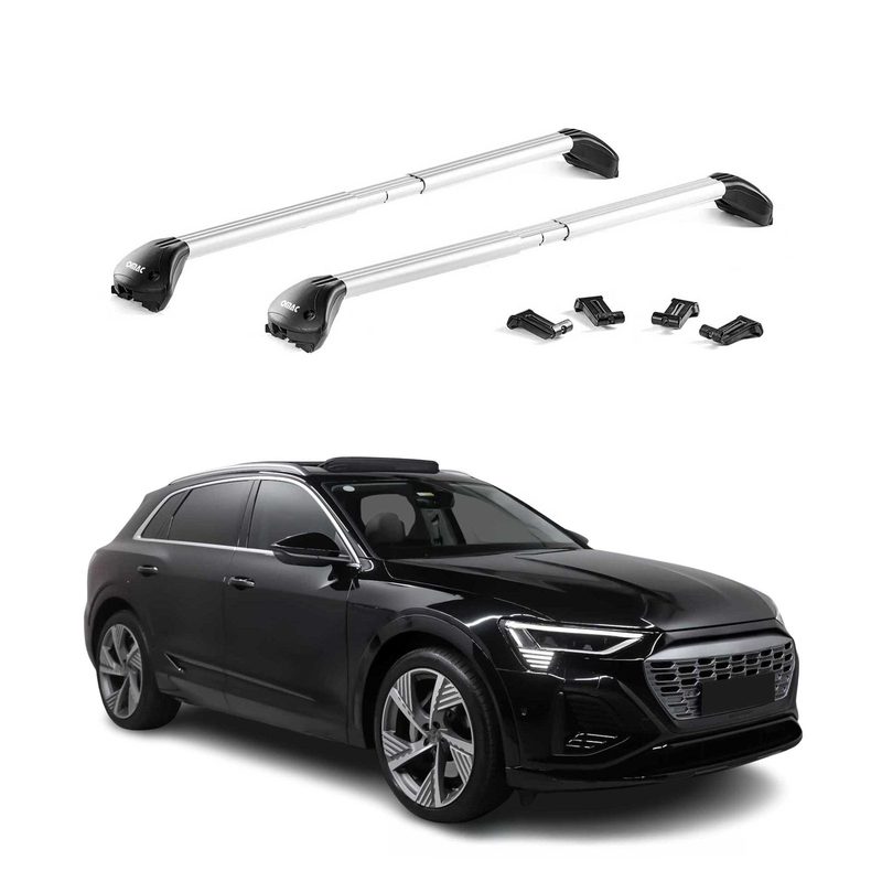 2019-2026 Audi e-Tron Quattro Roof Rack Cross Bars Silver