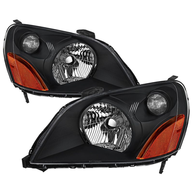 2003-2005 Honda Pilot Factory Style Headlight Matte Black Housing/Clear Lens
