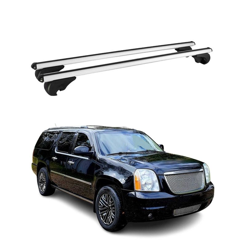 2000-2014 Chevrolet Suburban 1500 Roof Rack Cross Bars Silver