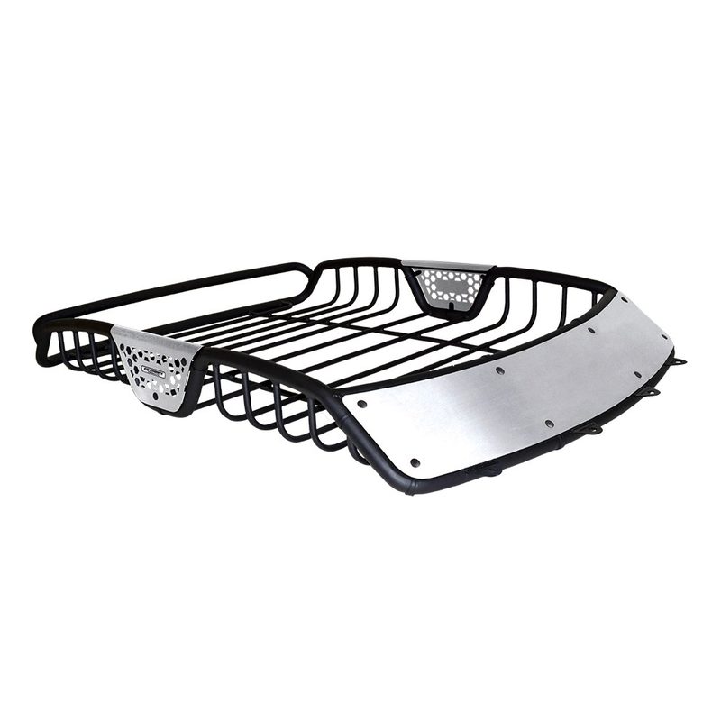 Go Rhino Canastilla SR10 (Negro con Aluminio) - 48" de largo