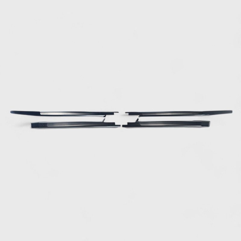 2021-2024 Chevrolet Suburban / Tahoe Grille Overlay Gloss Black 4Pcs ABS Plastic