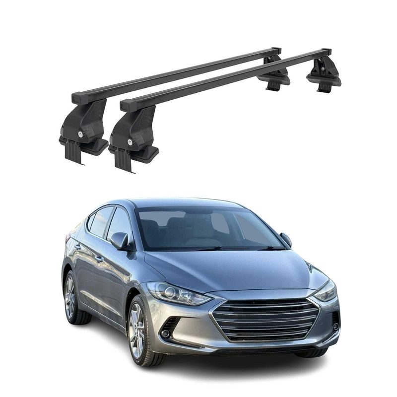 2017-2020 Hyundai Elantra Roof Rack Cross Bars Black