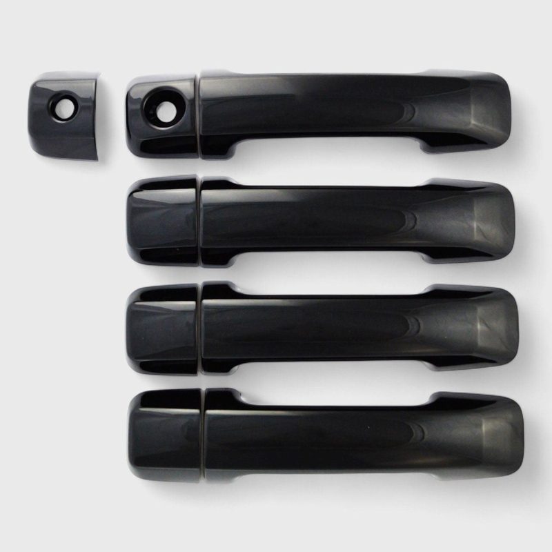 2007-2022 Toyota Tundra / Sequoia Door Handle Cover Gloss Black 9Pcs ABS Plastic
