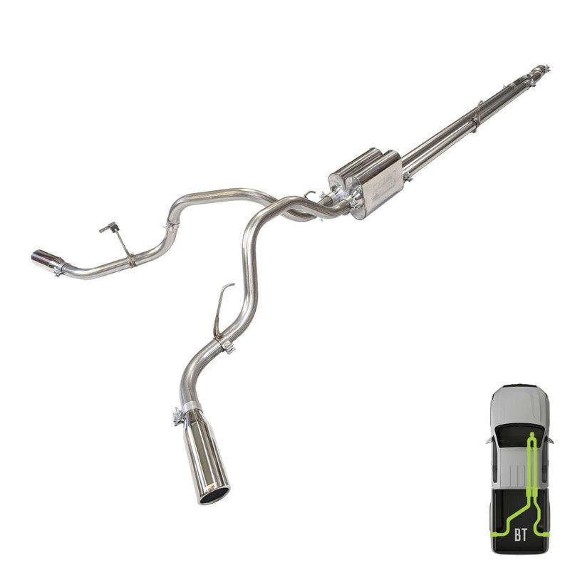 Ford, 2021-2026, 5.0L - Stainless - MPI Exhaust Cat-Back Dual Stainless Kit