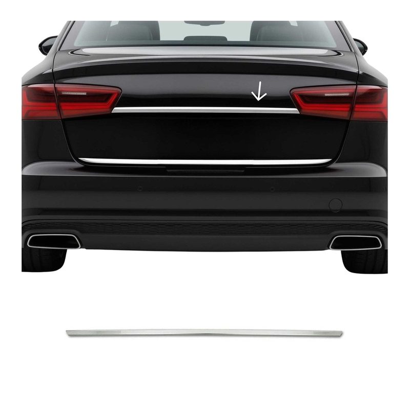 2016-2018 Audi A6 C7 FL Sedan Trunk Door Handle Cover Stainless Steel