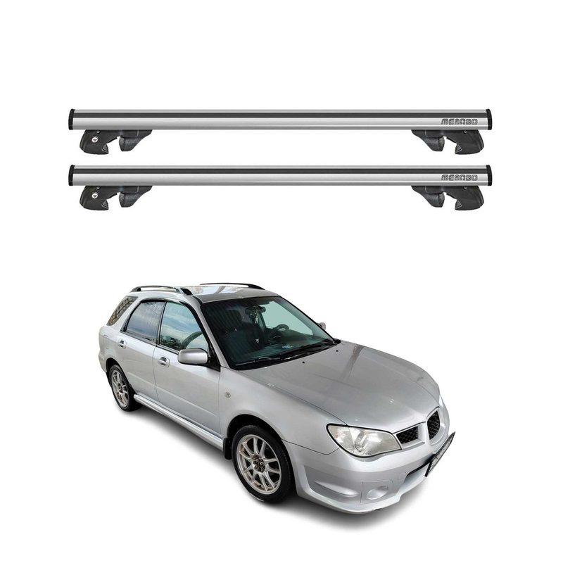 2001-2007 Subaru Impreza Wagon Roof Rack Cross Bars Silver