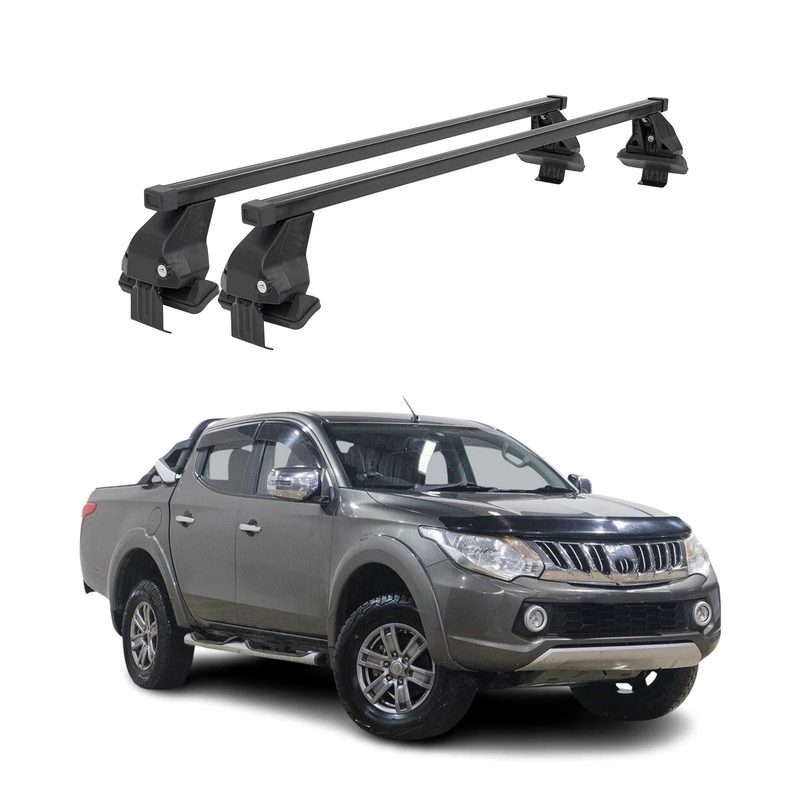 2015-2022 Mitsubishi L200 Triton Roof Rack Cross Bars Black