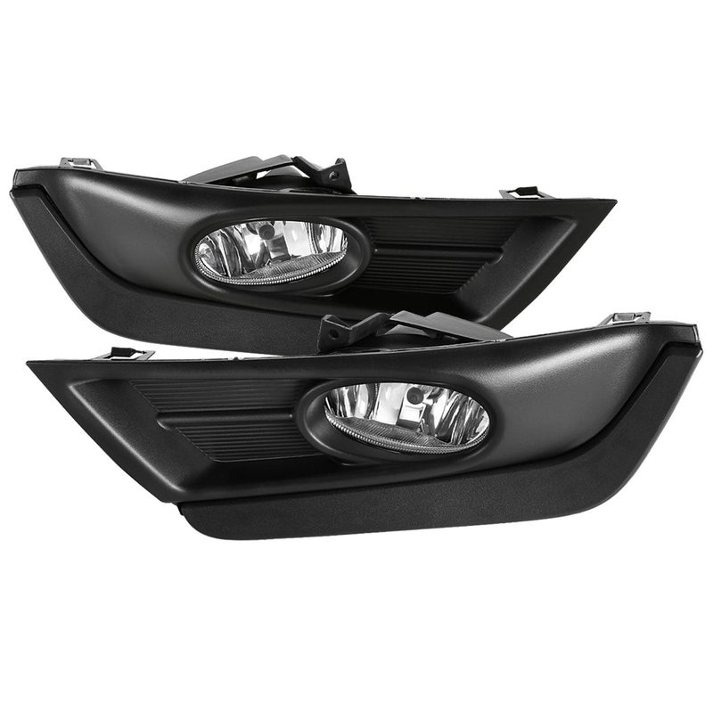 2017-2018 Honda CR-V 12V/35W H8 Fog Lights Kit Chrome Housing/Clear Lens