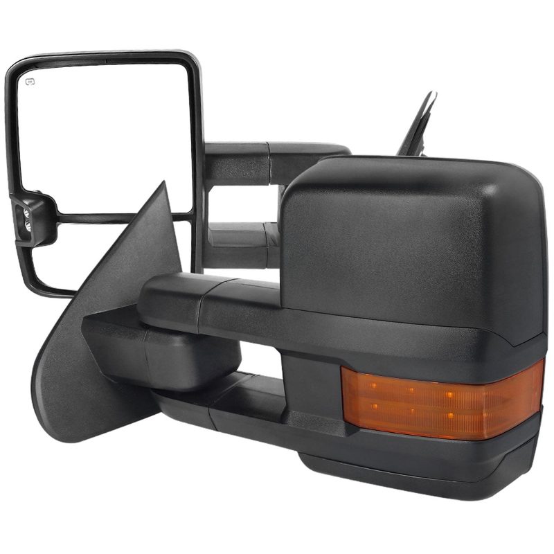 2014-2016 Chevy Silverado/GMC Sierra Heated ATS Manual Towing Mirrors &Amber