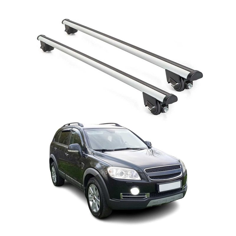 2006-2018 Chevrolet Captiva Roof Rack Cross Bars Silver