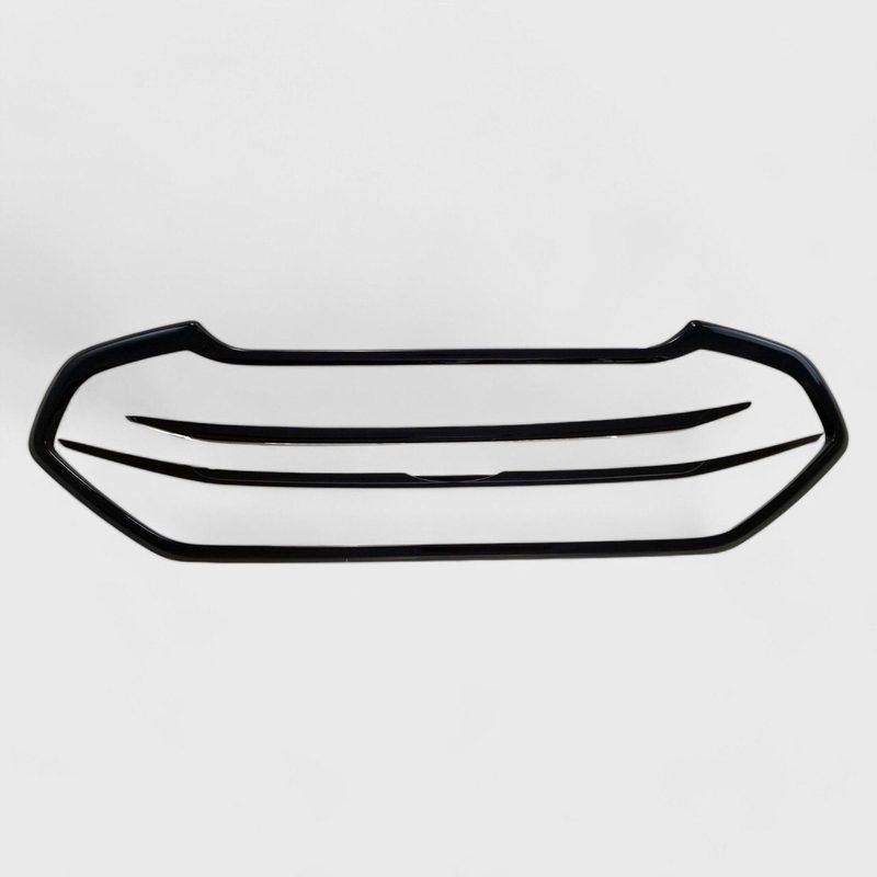 2018-2022 Ford Ecosport Grille Overlay Gloss Black 3Pcs ABS Plastic
