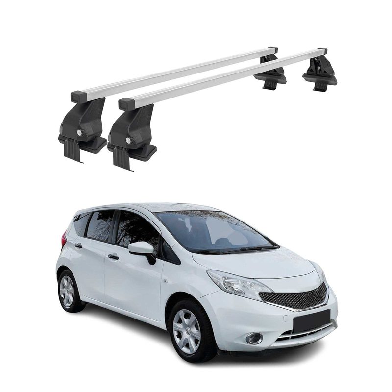 2012-2019 Nissan Versa Roof Rack Cross Bars Silver
