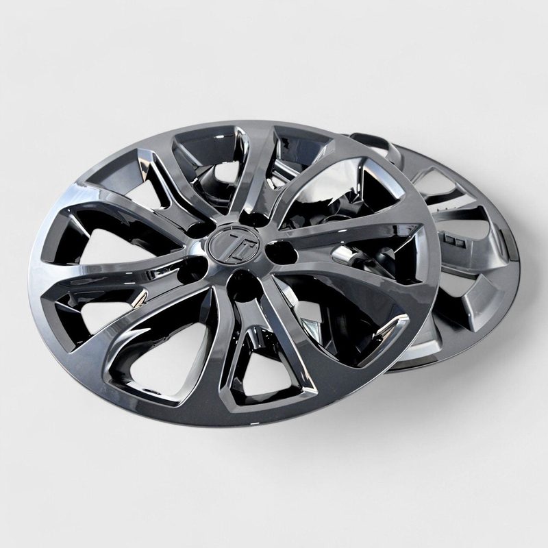 2018-2021 Chevrolet Equinox Wheel Cover Hubcaps Set Gloss Black 8Pcs ABS Plastic