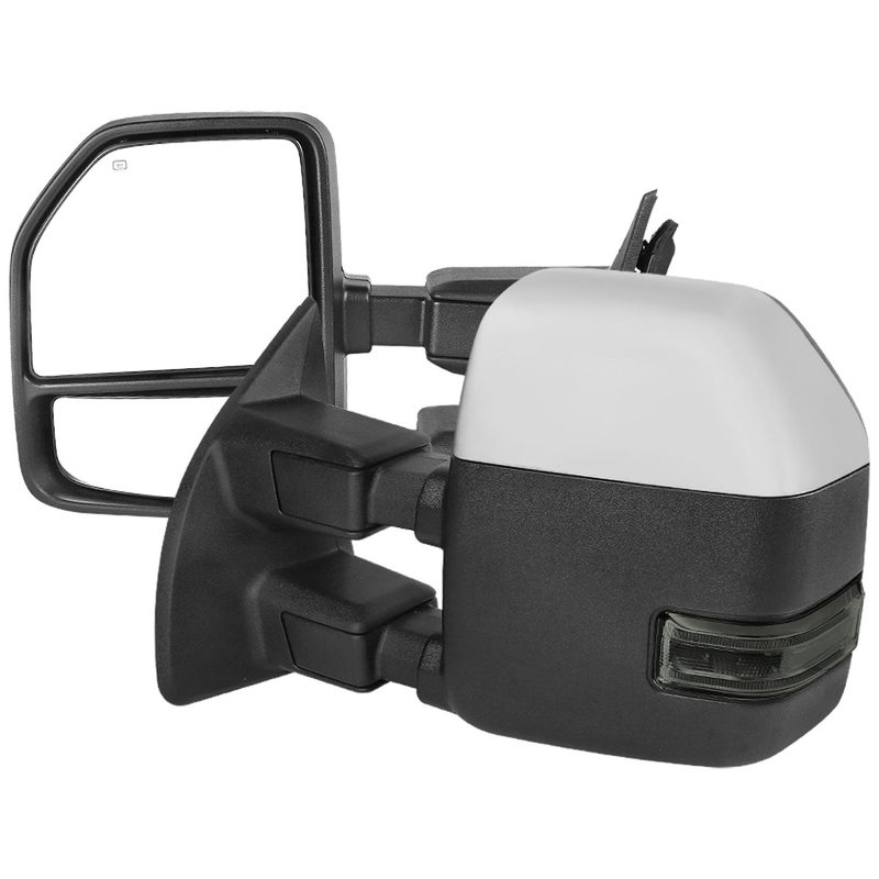 1999-2016 Ford F-250/F-350/F450 Heated Chrome Towing Mirrors Smoke Turn Signal