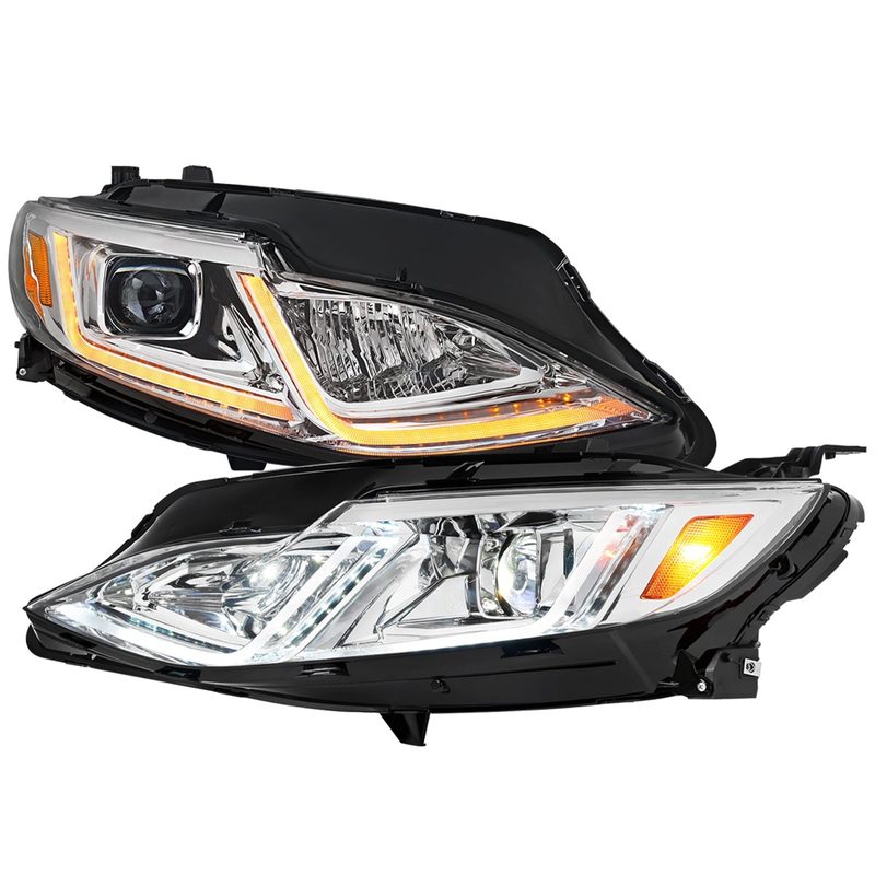 2019-2024 Chevy Malibu Full LED Projector Headlights Turn Signal Chrome