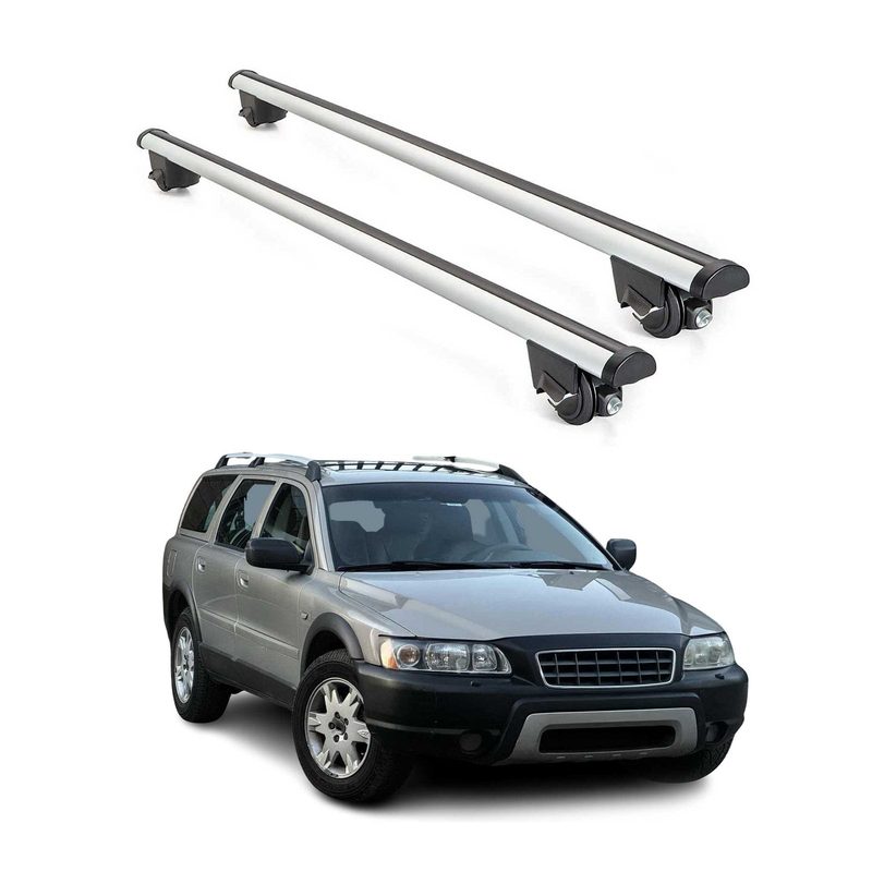 2003-2007 Volvo XC70 Roof Rack Cross Bars Silver