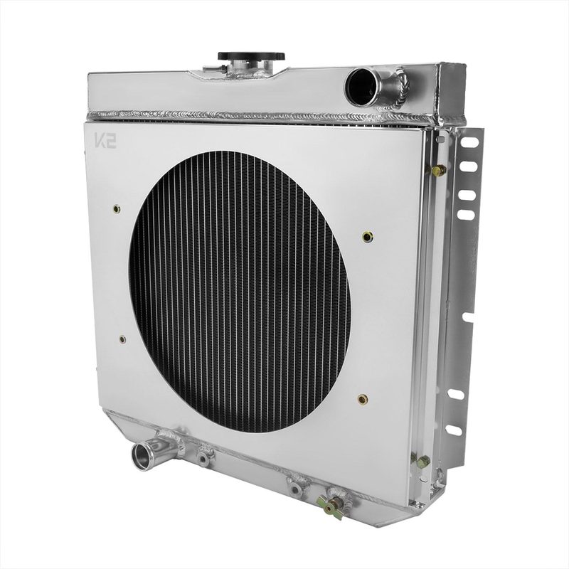 1963-1977 Ford Mustang Mercury Comet/Cougar/XR7 3 Row Radiator & Shroud Fan