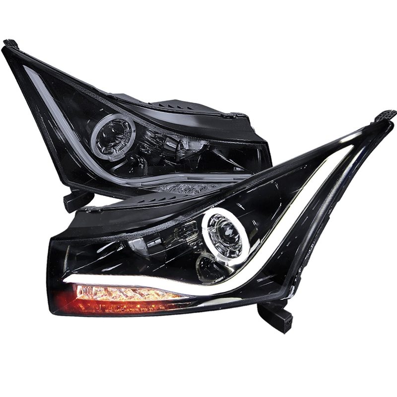 2011-2015 Chevy Cruze / 16 Cruze Limited LED Halo Headlights LED Signal Black