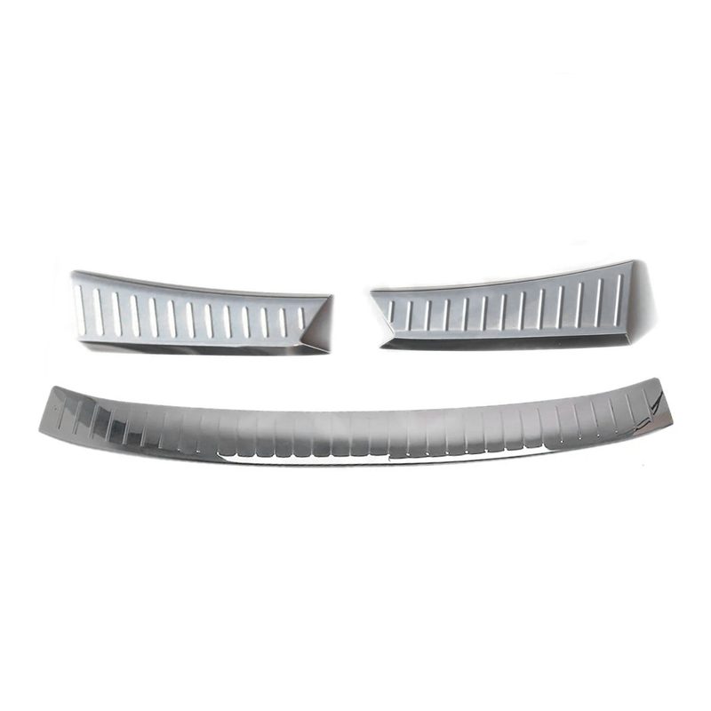 Rear Bumper Guard & Trunk Sill Cover for Ford Escape 2013-2016 Set S.Steel 3Pcs
