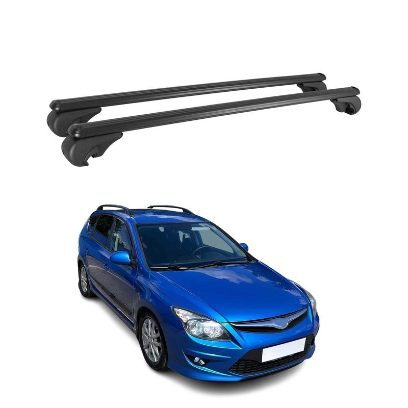 2009-2012 Hyundai Elantra Touring Roof Rack Cross Bars Black